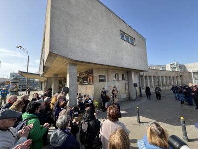 Upamiętnienie Marca '68 na Dworcu Gdańskim w Warszawie/ fot. Heschel Center News